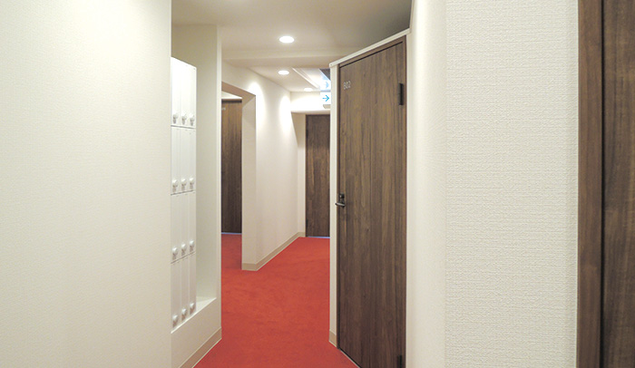 THE OFFICE 池袋東(アセットデザイン)のオフィス共用廊下 THE OFFICE 池袋東(アセットデザイン)のオフィス共用廊下